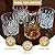 Lily's Home Unbreakable Acrylic Double Old Fashioned Whiskey Tumblers, Premium Glasses are Shatterproof and Ideal for Indoor or Outdoor Use, Reusable, Crystal Clear (13 Oz. Each, Set of 4)