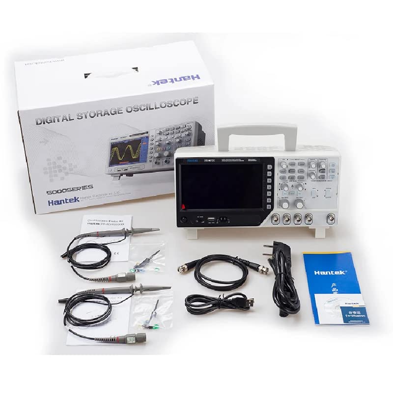 Hantek DSO4084B Oscilloscope with included accessories