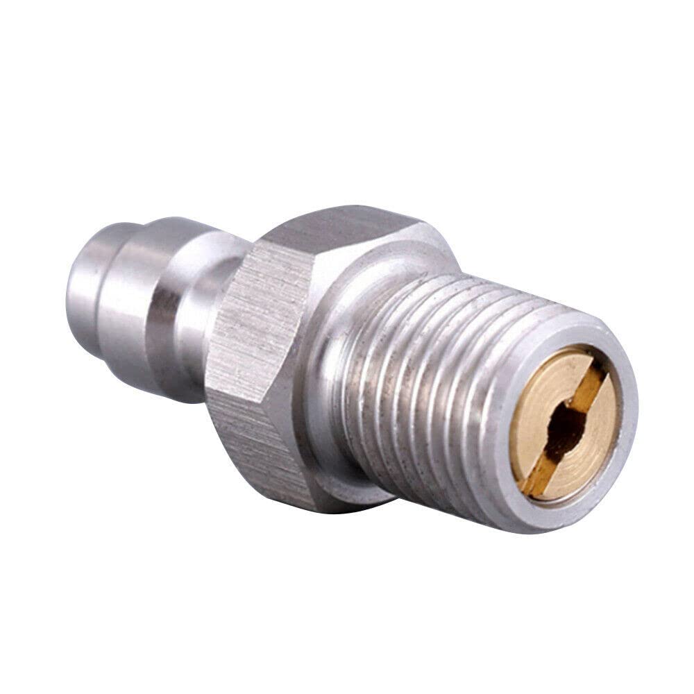 FUBESK 8 mm Filettatura Maschio Connessione Rapida Valvola PCP Riempimento Nipple Plug M10/1 Filettatura Maschio Connettori a Sgancio Rapido per Linea Aria