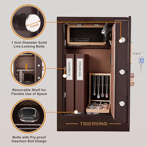 Image of TIGERKING 3.47 Cuft Large Heavy Duty Safe Box for Home Office Business