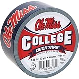 Duck Brand 240283 University of Mississippi Ole Miss College Logo Duct Tape, 1.88-Inch by 10 Yards, Single Roll