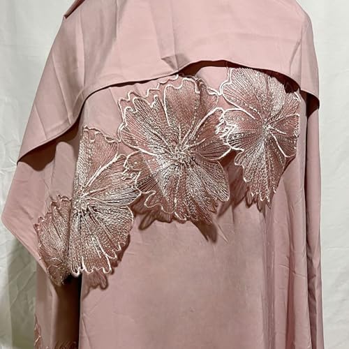 Robe abaya de cérémonie extensible avec fermeture pression facile et rapide - 6