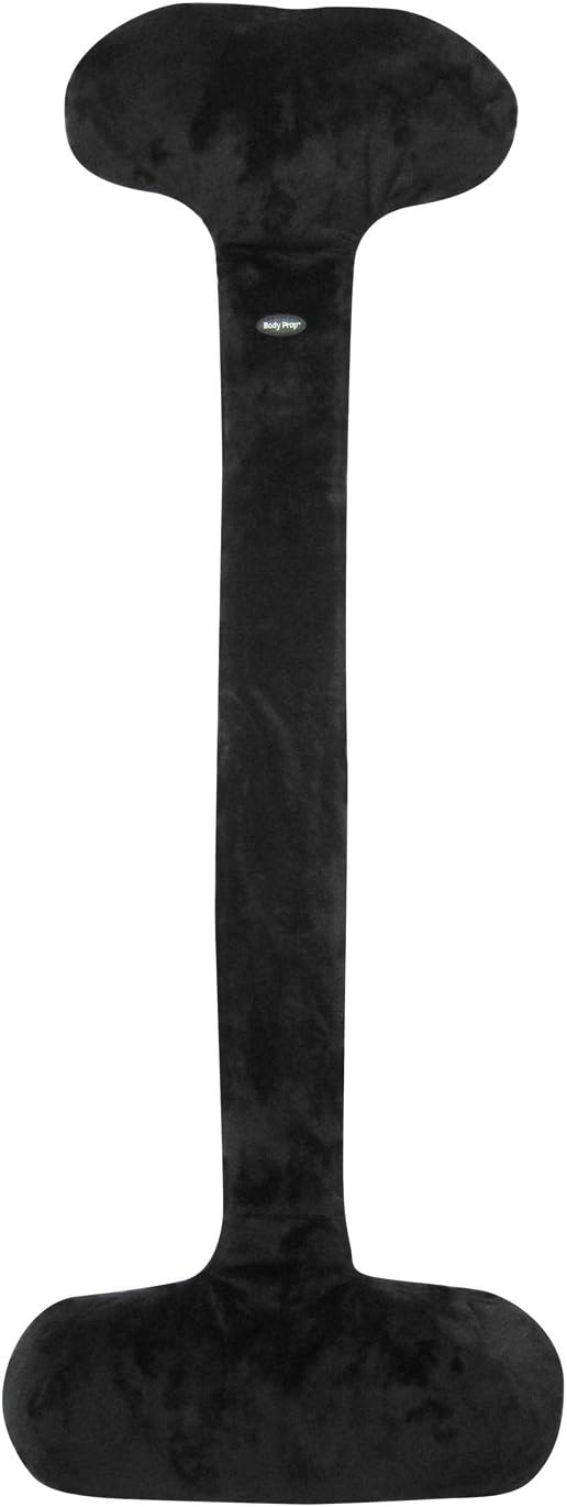 Adjustable Over-The-seat Pillow with Buckwheat Hull Filler by VisionX Products (Long (38"), Black)