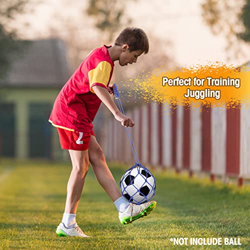 Charniol Soccer Juggling Kick Trainer Net For Kids Design Soccer Ball Bungee Training Juggling Net Soccer Kick Net Soccer Training Equipment Accessories & Gear For Kids Adults Fits Ball Size 3, 4, 5 #TOP4