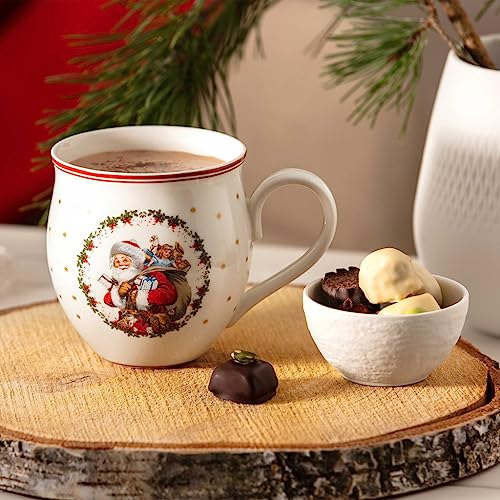 Villeroy & Boch - Toy's Delight Becher mit Henkel Santa und Engel 390 ml Bunt Mikrowellensicher, Weihnachtsgeschirr, Kaffeetasse… – Ansicht 3