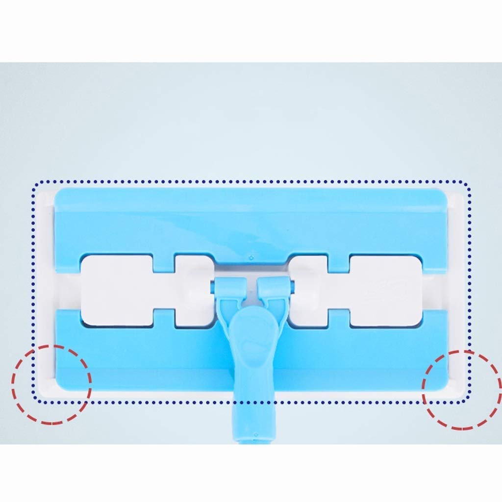 Trapeador de Microfibra Profesional, Mango de Acero Inoxidable, tamaño de Almohadilla, recambios de paño de Microfibra y 1 Estropajo para Eliminar la Suciedad incluidos