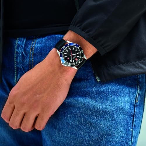 Image of Swiss Military Hanowa Flagship X Black Dial Watch for Men - SMWGB2100606