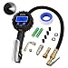 Manfiter Tire Pressure Gauge Inflator Deflator Digital with 235 PSI Compressor Accessories Heavy Duty Brass Air Chuck Valve Set & Hose Quick Connect Coupler for 0.1 Accuracy, Backlit Lighting