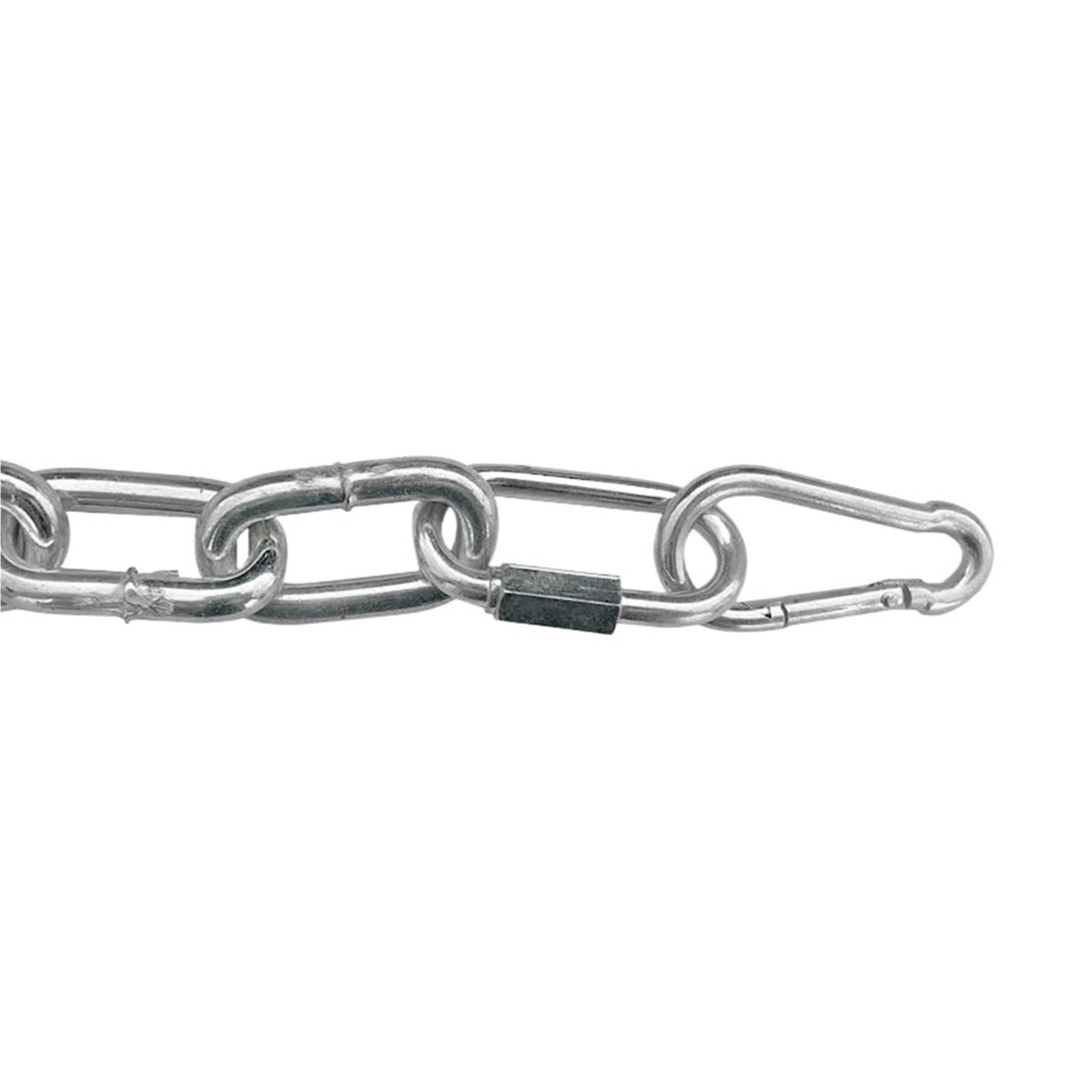 Cadena Acero Inox Cadena de acero inoxidable 304 soldada altamente pulida 1,2-12mm diámetro, eslabón corto largo cualquier metro longitud for encuadernación elevación(304 Long Link,5.0mm)