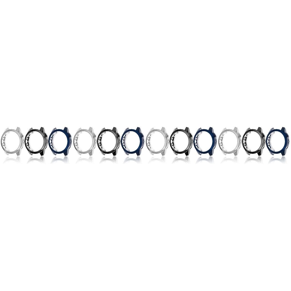 Uonlytech 12pièces Coque De Protection Réutilisable pour Montre De Anti-Chocs TPU Couvertures Écran Résistantes Aux Rayures Design Précis Et Léger