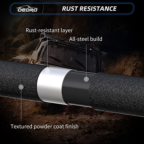 Image of OEDRO Rear Bumper w / 2 LED Lights Fits for 07-18 Jeep Wrangler JK 4Dr / 2Dr