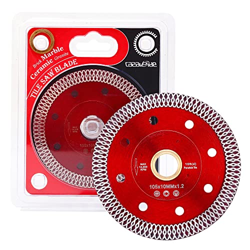 4inch Super Thin Diamond Porcelain Blade for Cutting Porcelain Tile Granite Marbles (DC-SXSB01-2pc)……