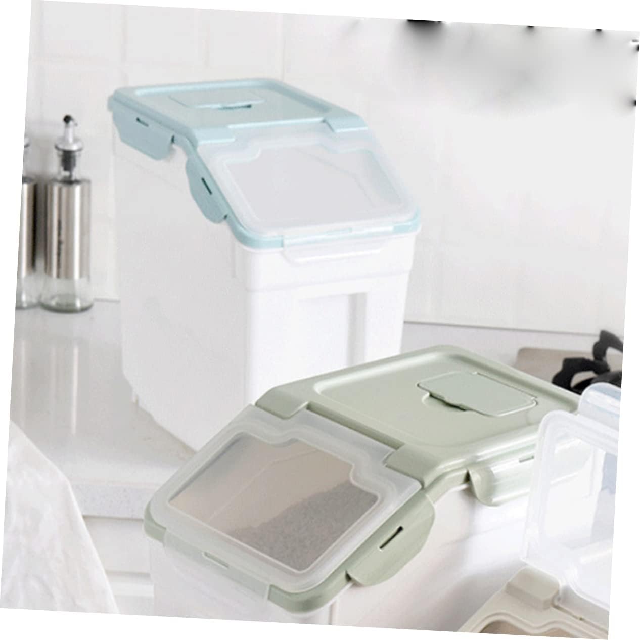 Pet Food Storage Bin Large Pp Plastic Barrel Dog Food Containers Sealed Storage Case