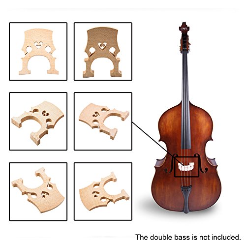 Andoer 1Pc Replacement Part 3/4 Maple Bridge For Double Bass Contrabass Upright Bass #TOP3