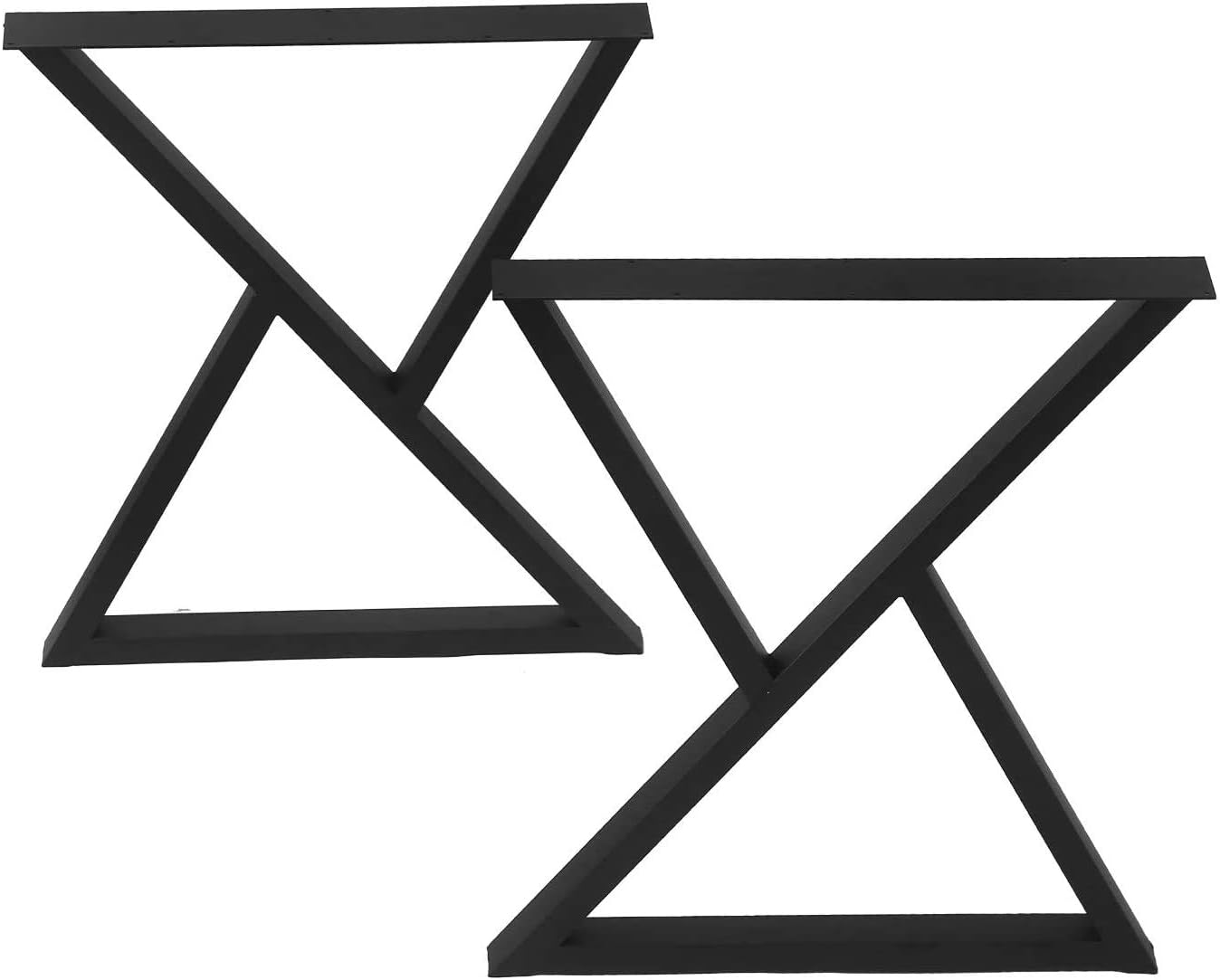 80% Off Discount 2Pcs Metal Furniture Legs H28 x L24/17.5 inchs,Rectangular Table legss,Desk Legs,Heavy Duty Dining Table Legs,Industrial & Modern,Black