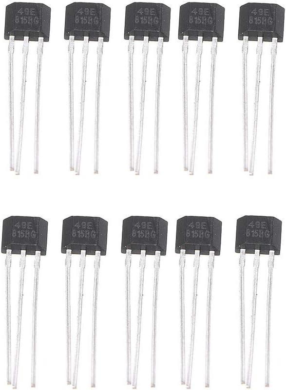 Lvyuanda 10PCS 49E Hall Element OH49E Voltage Regulator Hall Effect Sensor Linear Switch