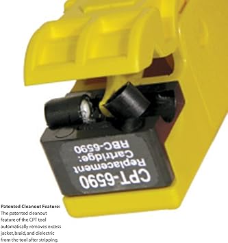 CablePrep Drop Stripping Tool, RG6/59 w/Stop, 1/4 x 1/4 Prep