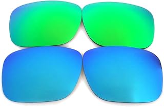 Galaxy Replacement Lenses for Oakley Holbrook Blue&Green Color Polarized,2 Pair