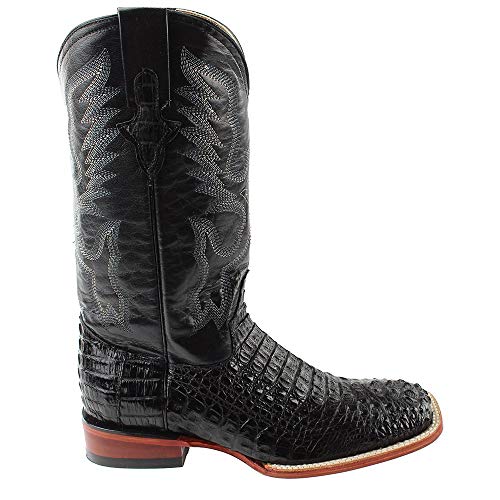 Men's Caiman Crocodile S-Toe Traditional Cowboy Boots2