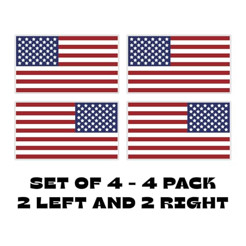 Image of American Flag Decal - USA Tactical Military Subdued Patriotic (Set of 2) 3 x 5 inches Premium Waterproof Vinyl Decal Stickers for Car Truck (Sticker, 5 inches x 3 inches)