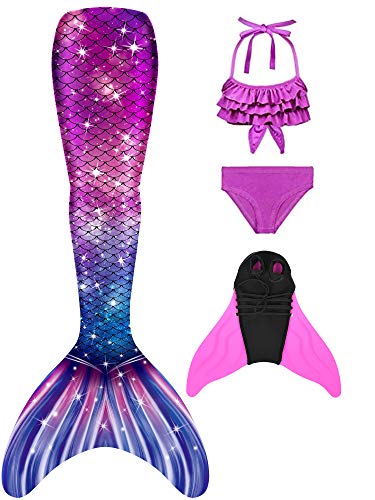 shepretty Girls Mermaid Tails Swimsuit Costume with Fin,DH53,120