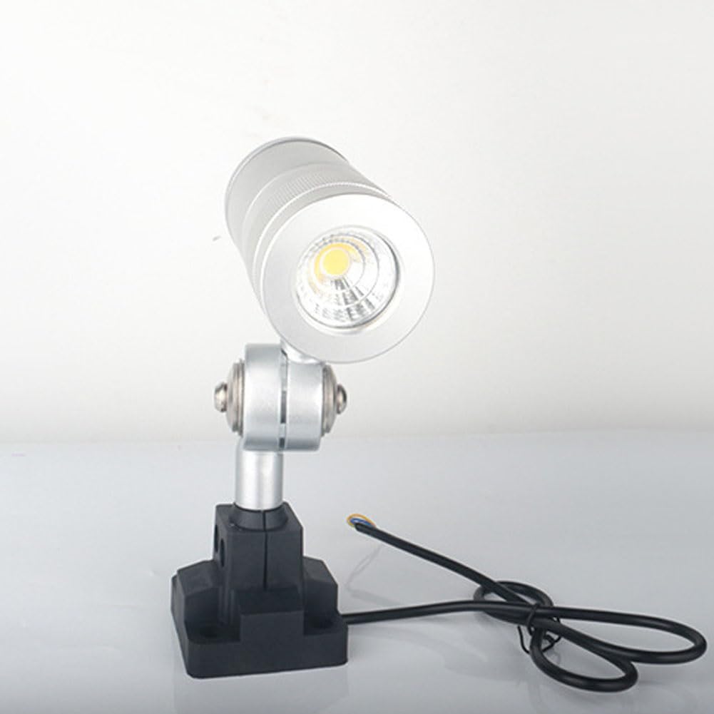 Aluminiowa lampa robocza LED z składanym ramieniem, lampa robocza do warsztatu, wodoszczelna lampa robocza IP67, regulowana do przemysłowych tokarek CNC