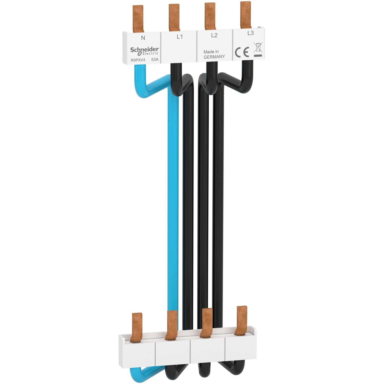 Schneider Electric Resi9 R9PXV4 - Peine vertical 3P+N - Distancia entre ejes 150mm