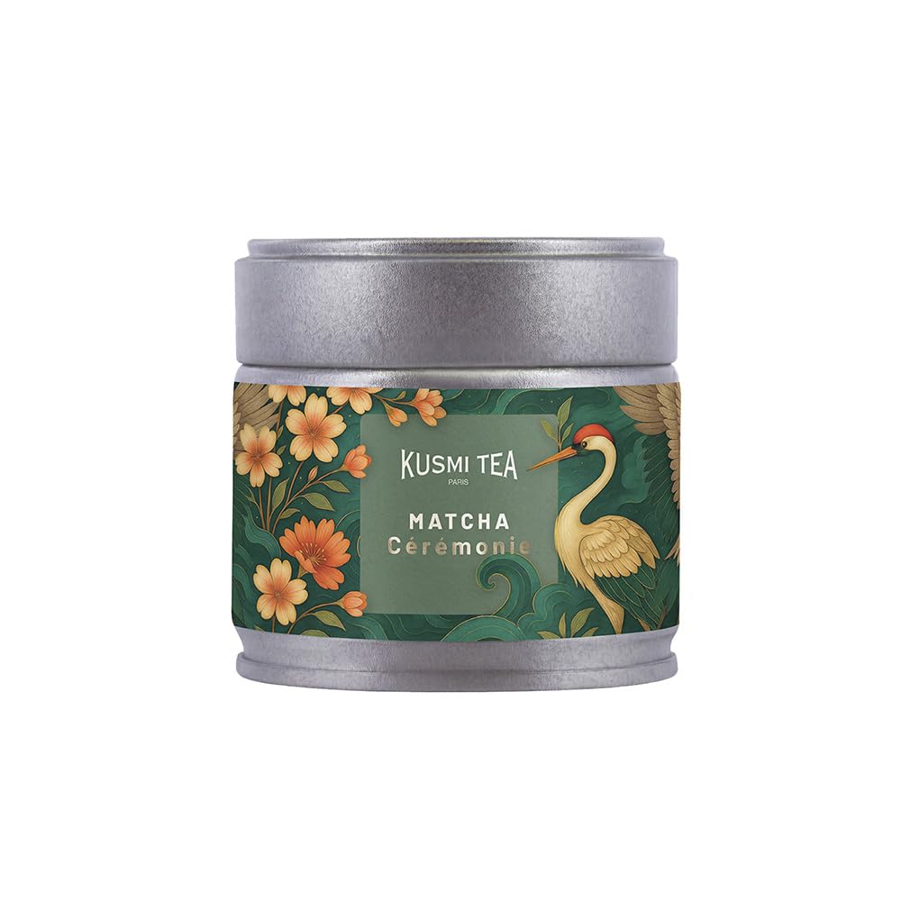 Kusmi Tea - Tè Matcha Bio Cerimonia - Tè Verde Giapponese in Polvere - Matcha Latte - 30g