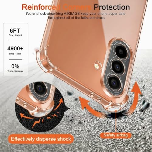 Image of Lustree Case for Samsung Galaxy M36 /F36 Black | Transparent Clear TPU, 4 Corner Air Cushion Protection, Camera Protection, Slim & Stylus Compatible With Samsung M36 / F36
