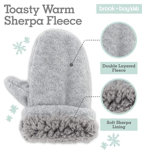 Toddler Hat & Glove Set - Baby Fleece Winter Hat and Mittens for Infant Kids4