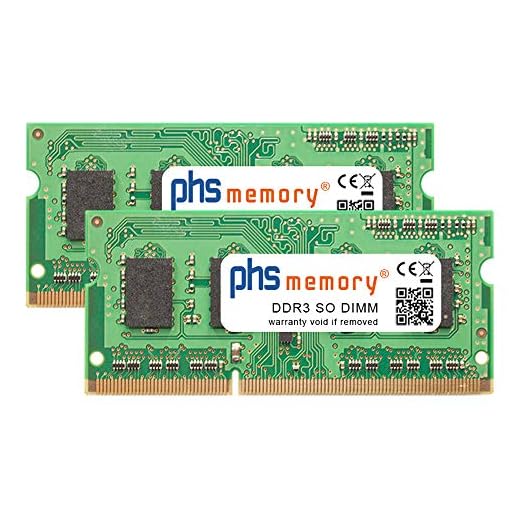 PHS-memory 8GB (2x4GB) Kit RAM módulo Adecuado/Adecuada para QNAP TS-251A DDR3 SO DIMM 1600MHz PC3L-12800S
