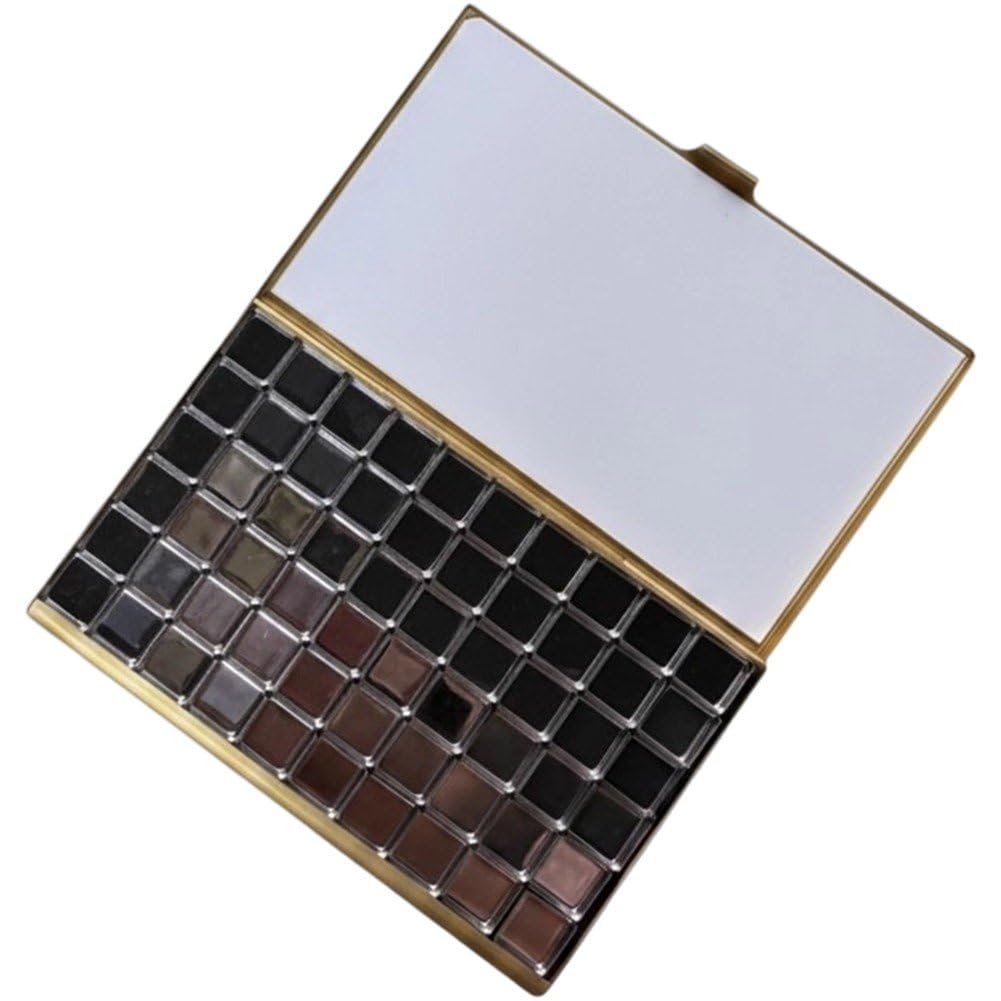 Caja de metal de latón para acuarela con tapa y paleta vacía para artistas