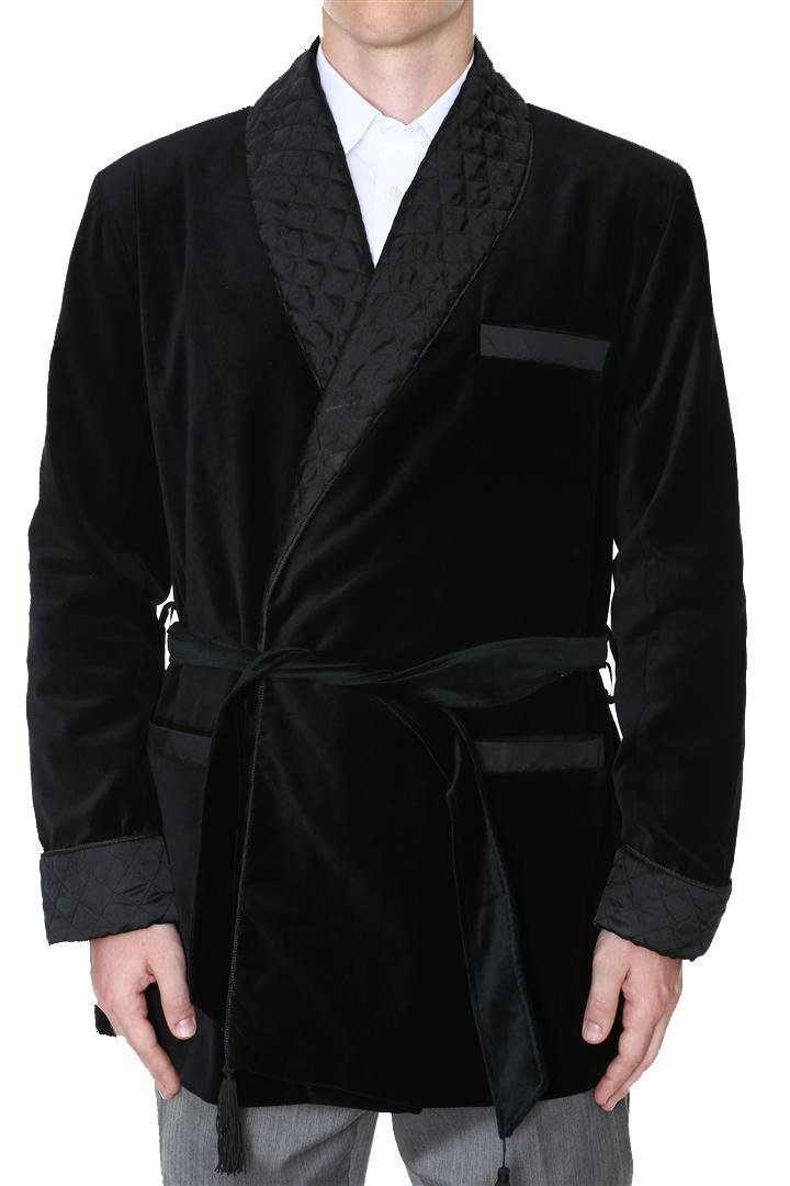 Men's Smoking Jacket Constance Black