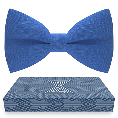 Image of Bow Tie House Mens Bowties Pre-tied Shape Clip on Bowtie Solid Men Formal Wear for kids, baby boys, toddler any age bow ties