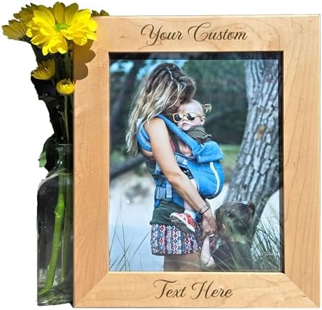 Personalized Wooden Photo Frame | Custom Engraved Picture Display...
