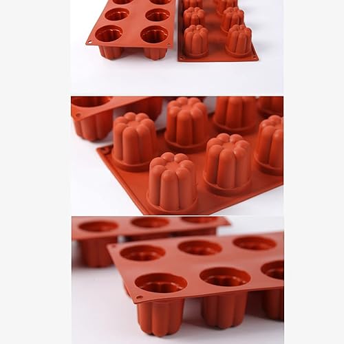 Miniatura 3 de Lotus Flower - Molde de silicona para hornear de 2 piezas, suministros antiadherentes para hornear mousse, pudín, gelatina, horno, cocina, panadería