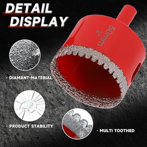 Kit de brocas escalonadas de diamante, 12 piezas miniatura 4