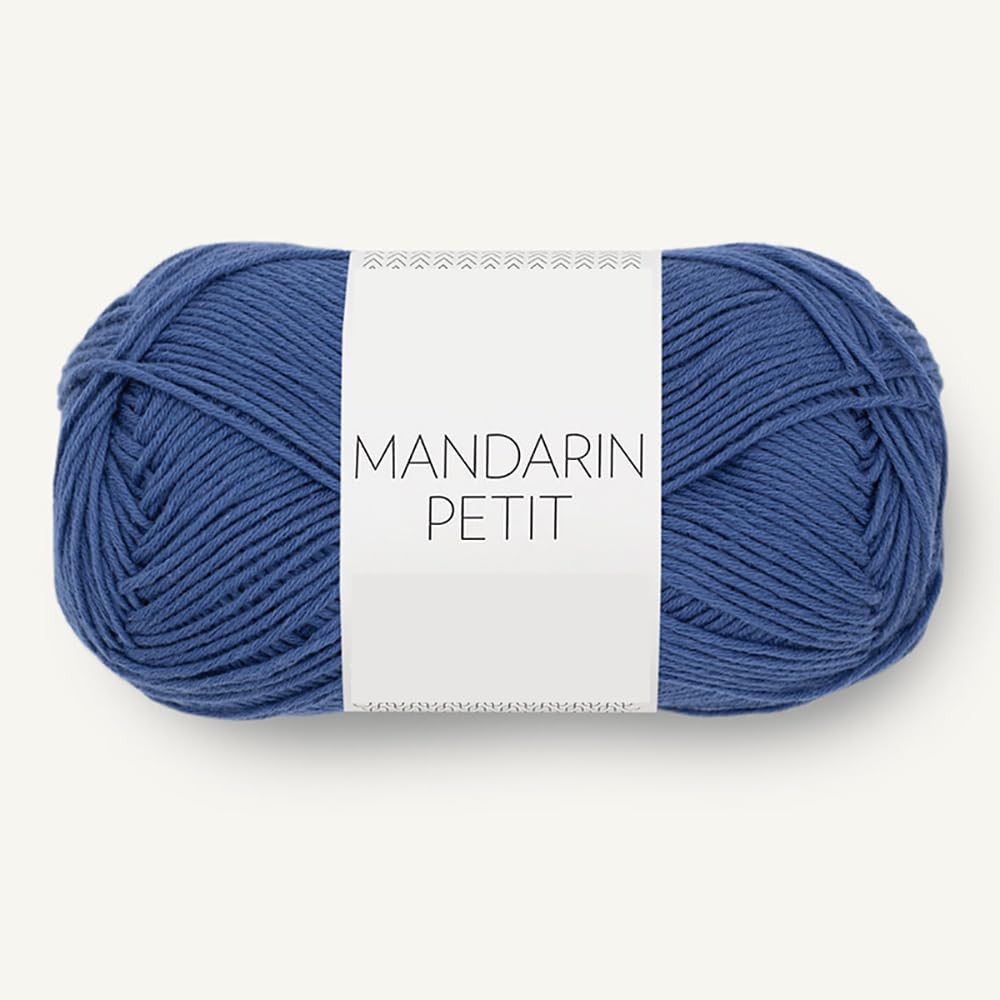 Mandarin Petit 100% Pure Cotton Yarn, Soft Comfortable Summer Yarn for Hand Knitting Crocheting and DIY Crafts, 50g Fingering Weight Solid Color (#5844)