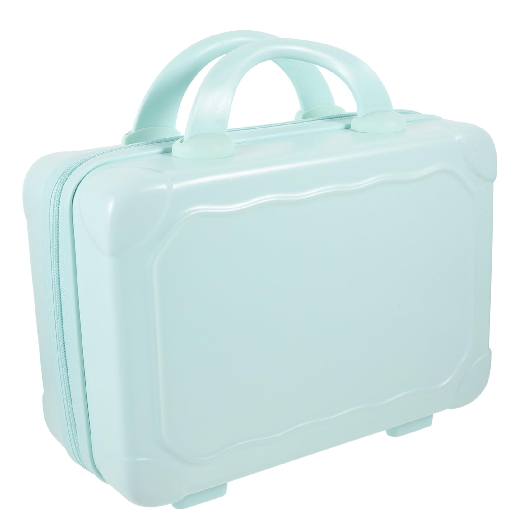 Walizka Kosmetyczna Makijaż Kolorze Niebieskim Przenośna Mini Walizka Podróżna dla Kobiet Organizer Kosmetyki z Dużą Pojemnością Elegancki Design Idealna Do Przechowywania