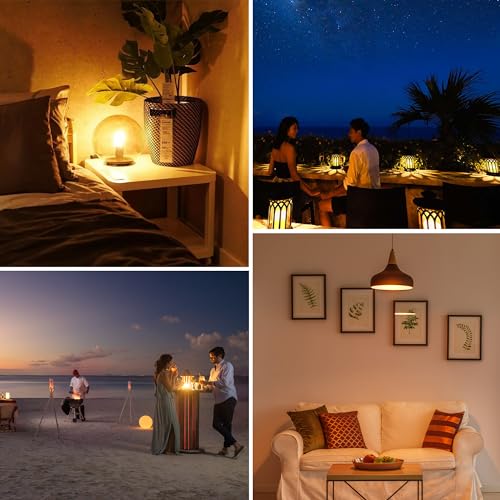 Image of G40 LED Low Watt Light Bulbs Warm Glow E26 Amber 1W 10 Watt Light Bulb,Low Lumen Light Bulb Small Edison Short Dim Light Bulbs for Lamp,Bedroom (Amber Spiral Filament 2200K, 15 Count)