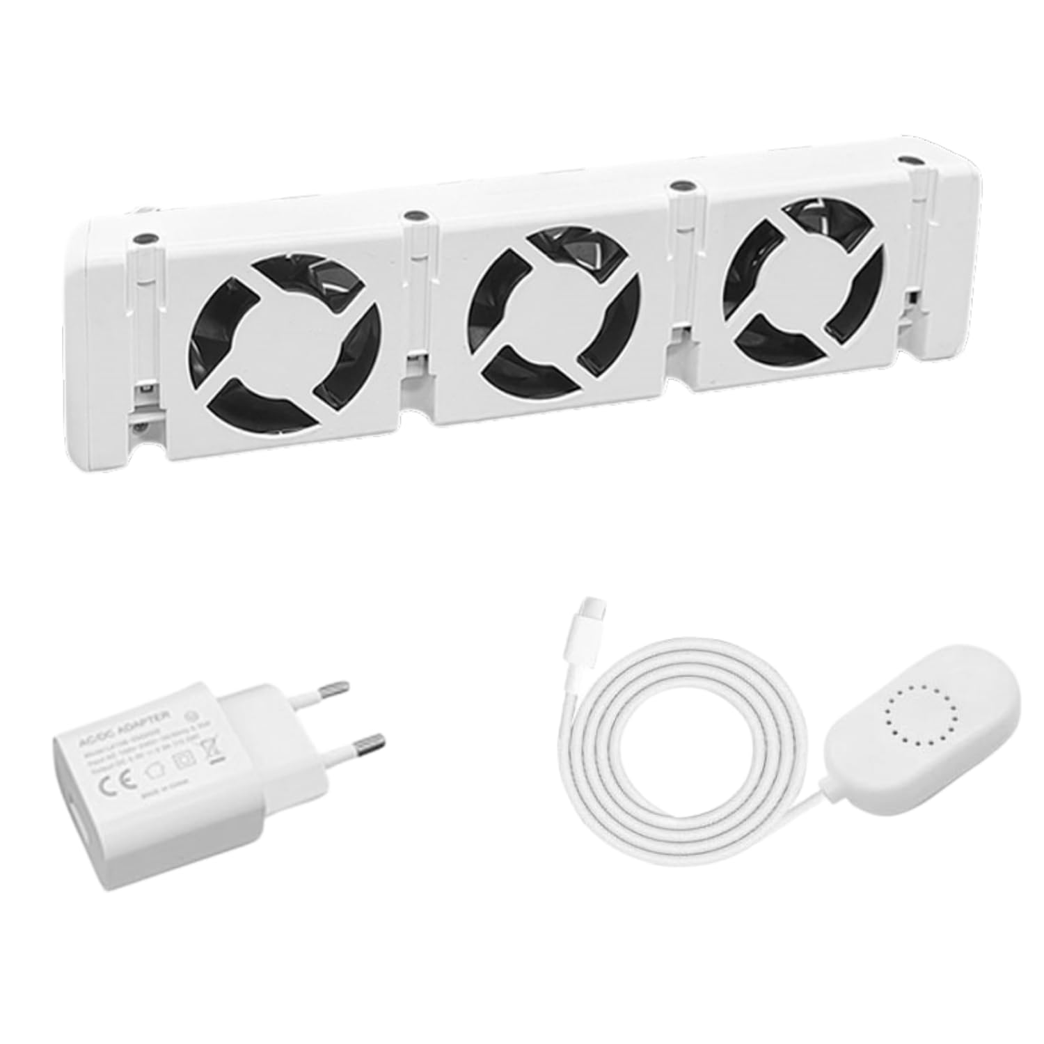 AVOID Ventilador de Radiador - Ventilador de Calefacción de Bajo Consumo Para Radiadores | Ahorre en el Consumo de Gas y Mejore La Distribución Del Calor con Cargador y Accesorios | Conjunto mono