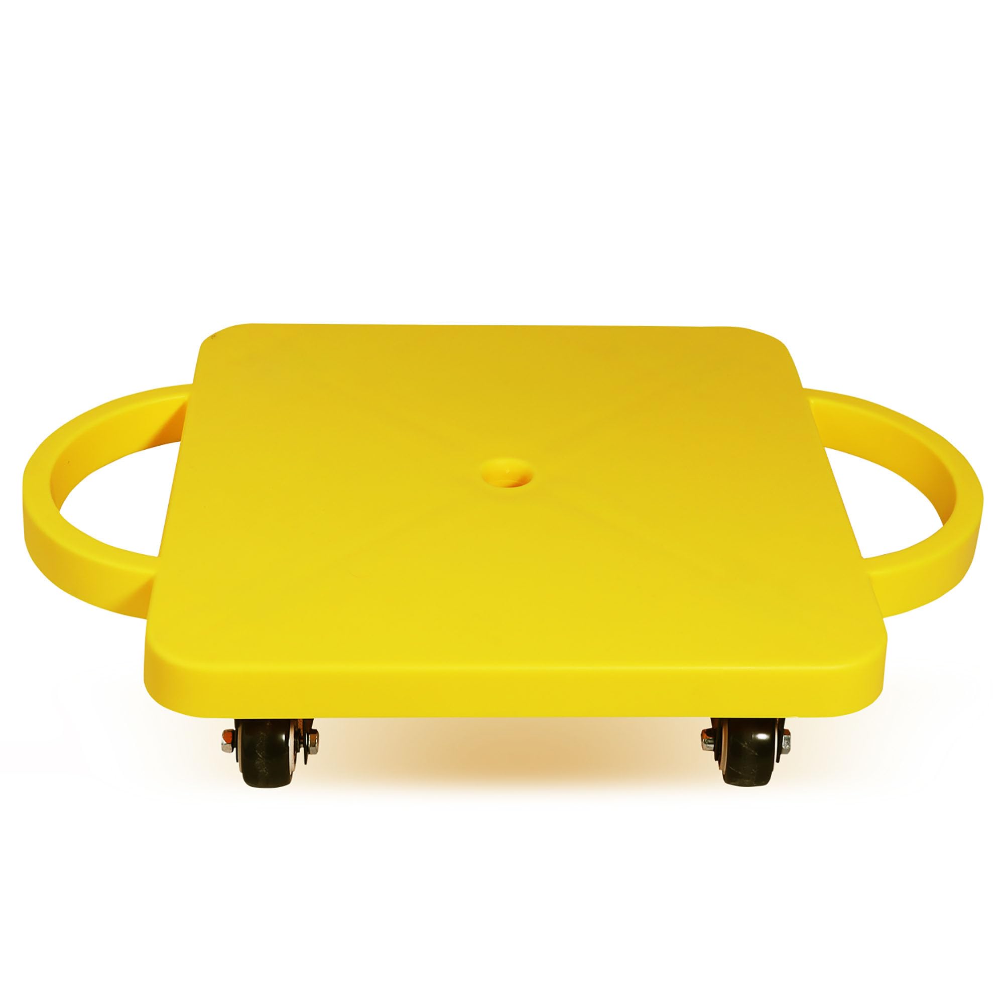 GSE Games & Sports Expert Yellow Gym Floor Scooter Board with Handles, Sitting Scooter for Kids Indoor Play, Fun Scoot Board