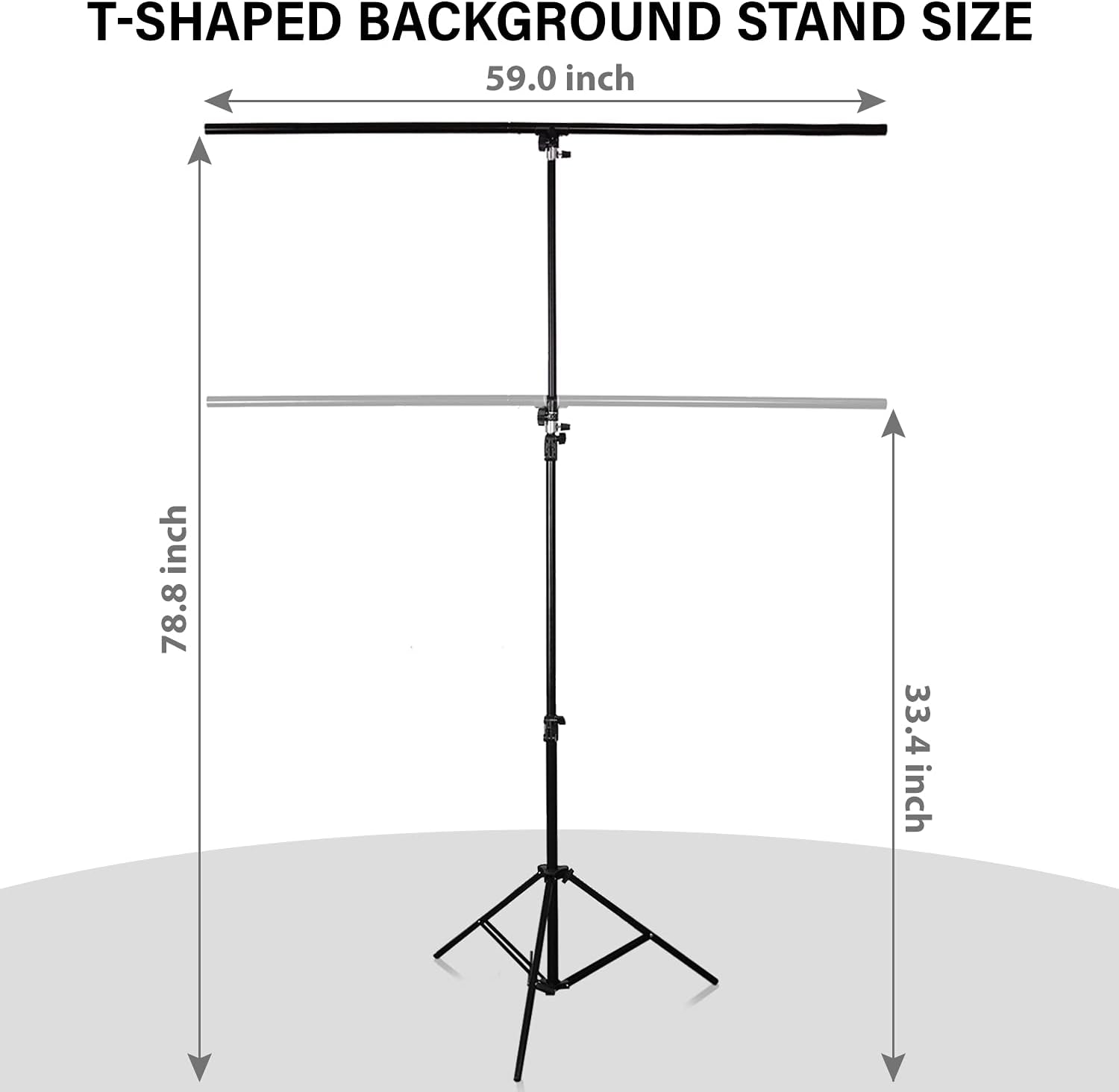 【Double Sided】 RAUBAY Green Screen Photography Backdrop Stand Kit, T-Shape Adjustable Background Stand with Green and White 2-in-1 Background Backdrop, for Photographic Studio, Photoshoot : Electronics