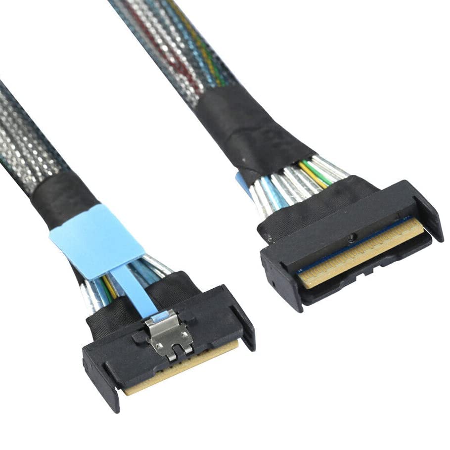 Cable MCIO SFF-8654 8I PCIE 5.0 que soluciona los errores de lectura y caídas de señal en discos