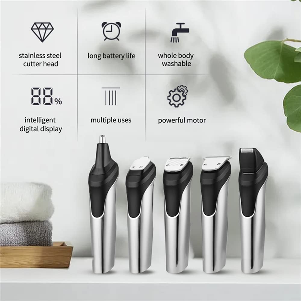 Professionale Clipper per Capelli da Barbiere Barbiere Rasoio Elettrico Rasoio Rasoio Ricaricabile Naso Barba Trimmer Capelli tagliatrice Lavabile