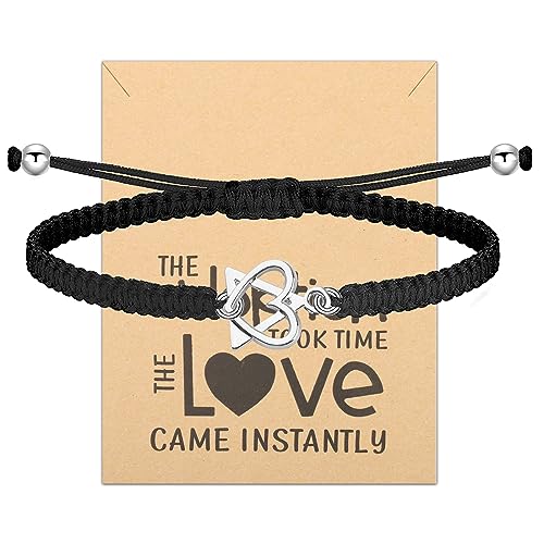 TGBJE - TGBJE Adoption Symbol Charm Bracelet Gotcha Day Bracelet Adoption Gifts Adoptive Jewelry Adoptive Mom Jewelry Foster Parent Thank You Gift (C-adoption love br)