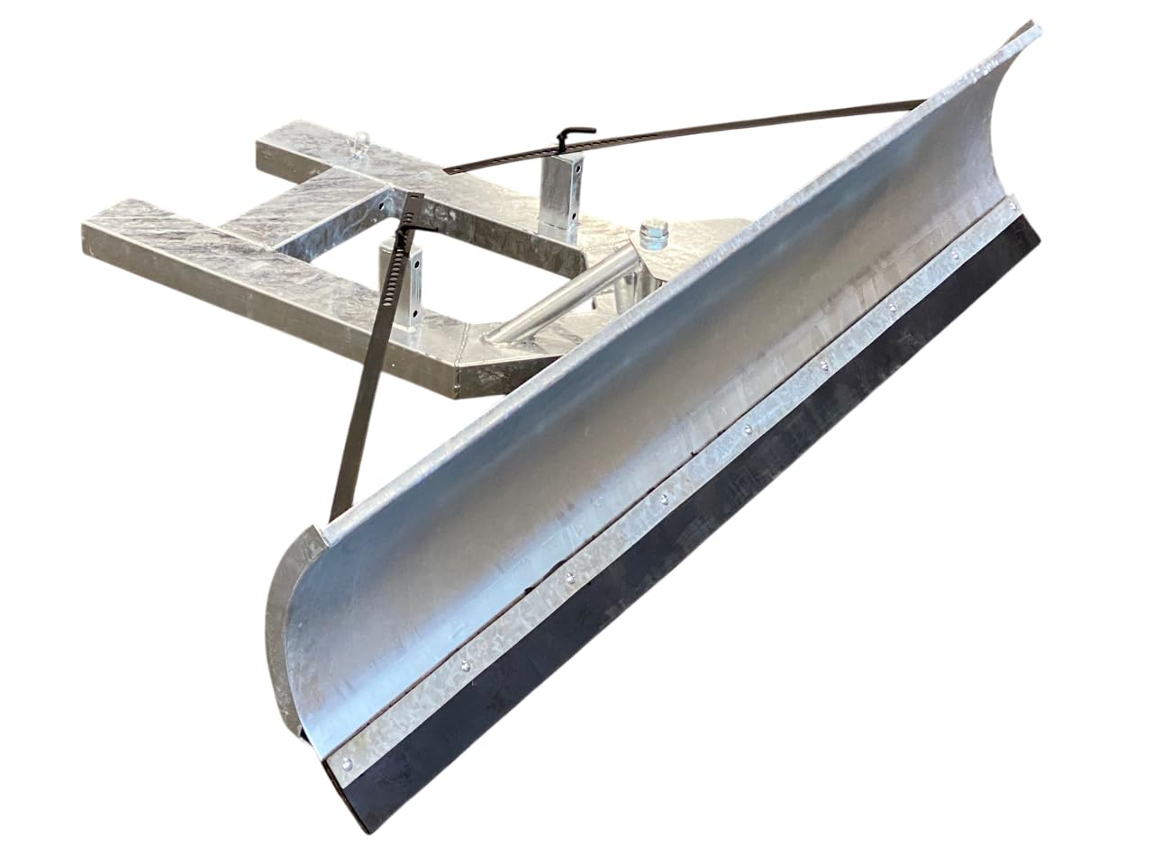 SRM Design Schneeschild Schneeschieber Räumschild für das Beseitigen von Schnee Universal für Gabelstapler und Frontlader Vollverzinkt schwenkbar 150 x 40 cm