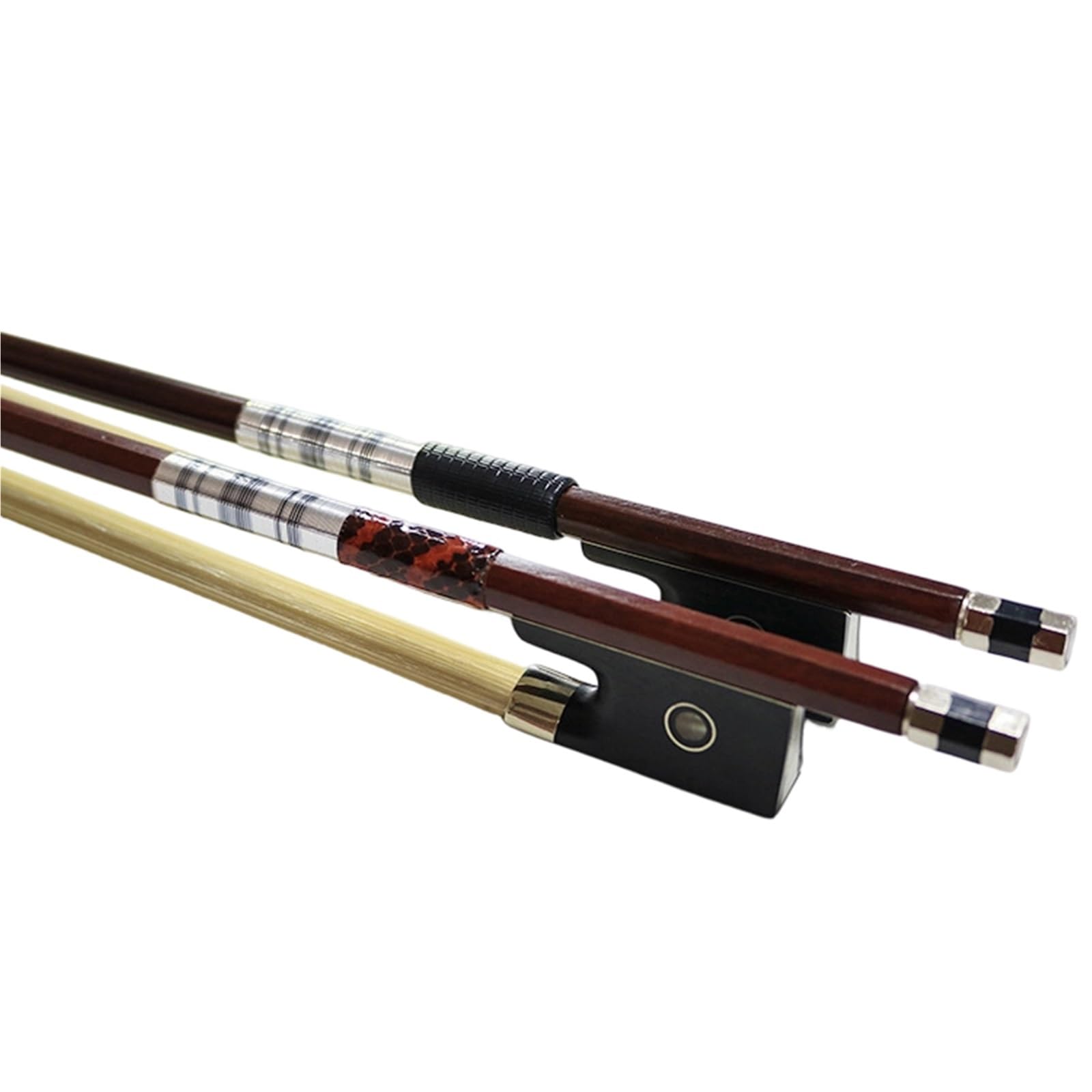 Arcos De Violín Para Principiantes Grado De Rendimiento Del Arco Violín Palo Accesorios Madera Natural Crin(1-2 Size)