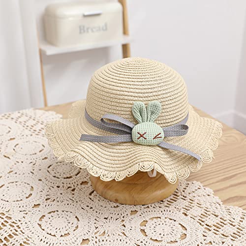 Toddler Spring Cap Children Girls Cartoon Flower Sunshade Hat Straw Beach Sun Hat Straw Bag Kids Summer2