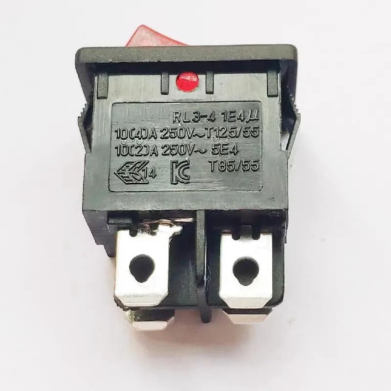 1pc Ship Type Power Switch RL3-4 4PIN Red Light 10A/16A High Current 15X21mm